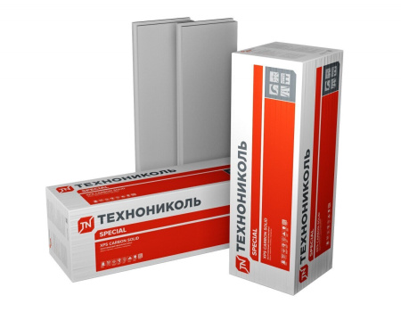 Экструдированный пенополистирол (XPS) ТЕХНОНИКОЛЬ CARBON SOLID TB 500 1180х580х150 мм L-кромка Тип А